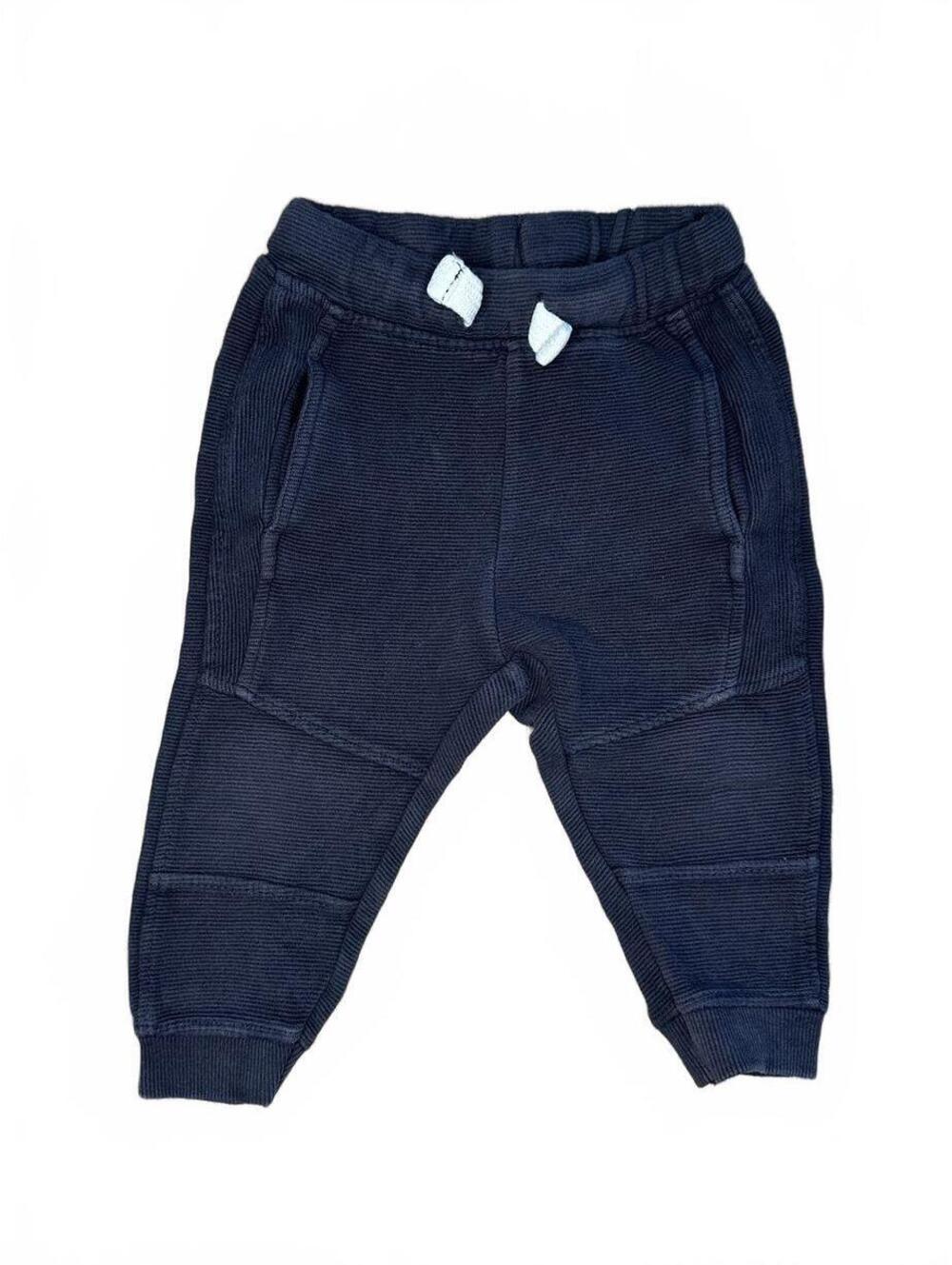 Zara 12-18M Navy Moto Jogger Sweatpants